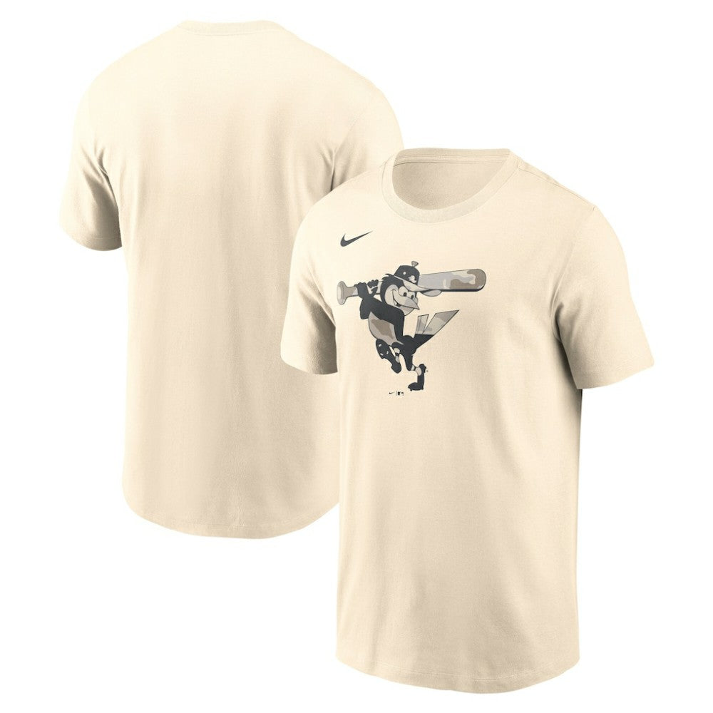 Baltimore Orioles Camo Logo T-Shirt Cream | Nike