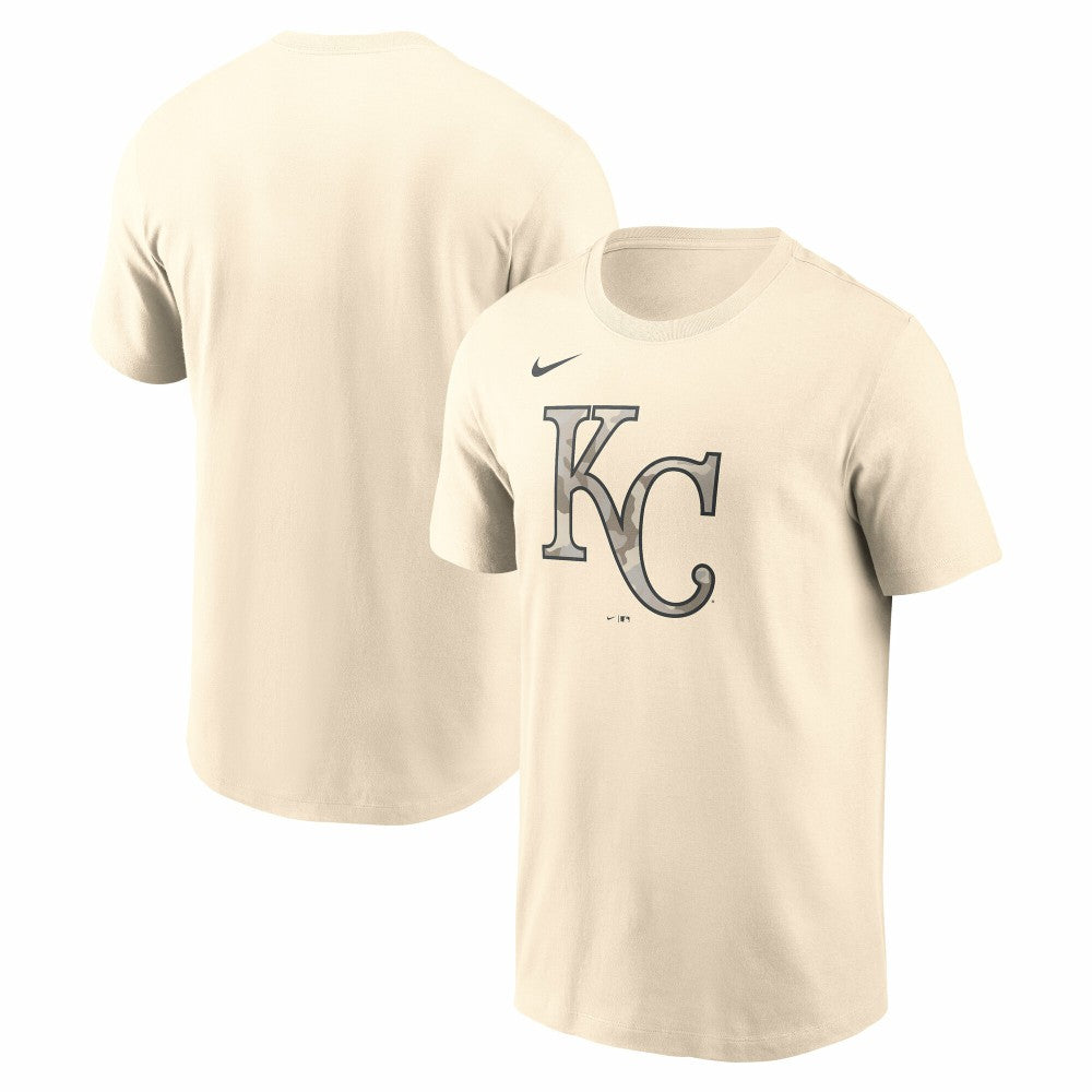Kansas City Royals Camo Logo T-Shirt Cream | Nike