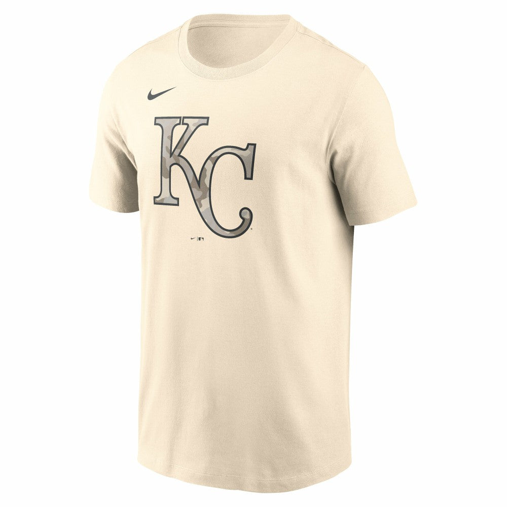Kansas City Royals Camo Logo T-Shirt Cream | Nike