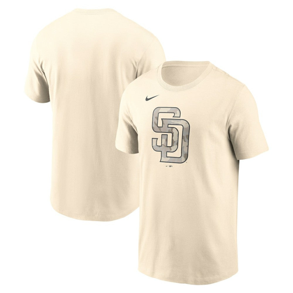 San Diego Padres Camo Logo T-Shirt Cream | Nike