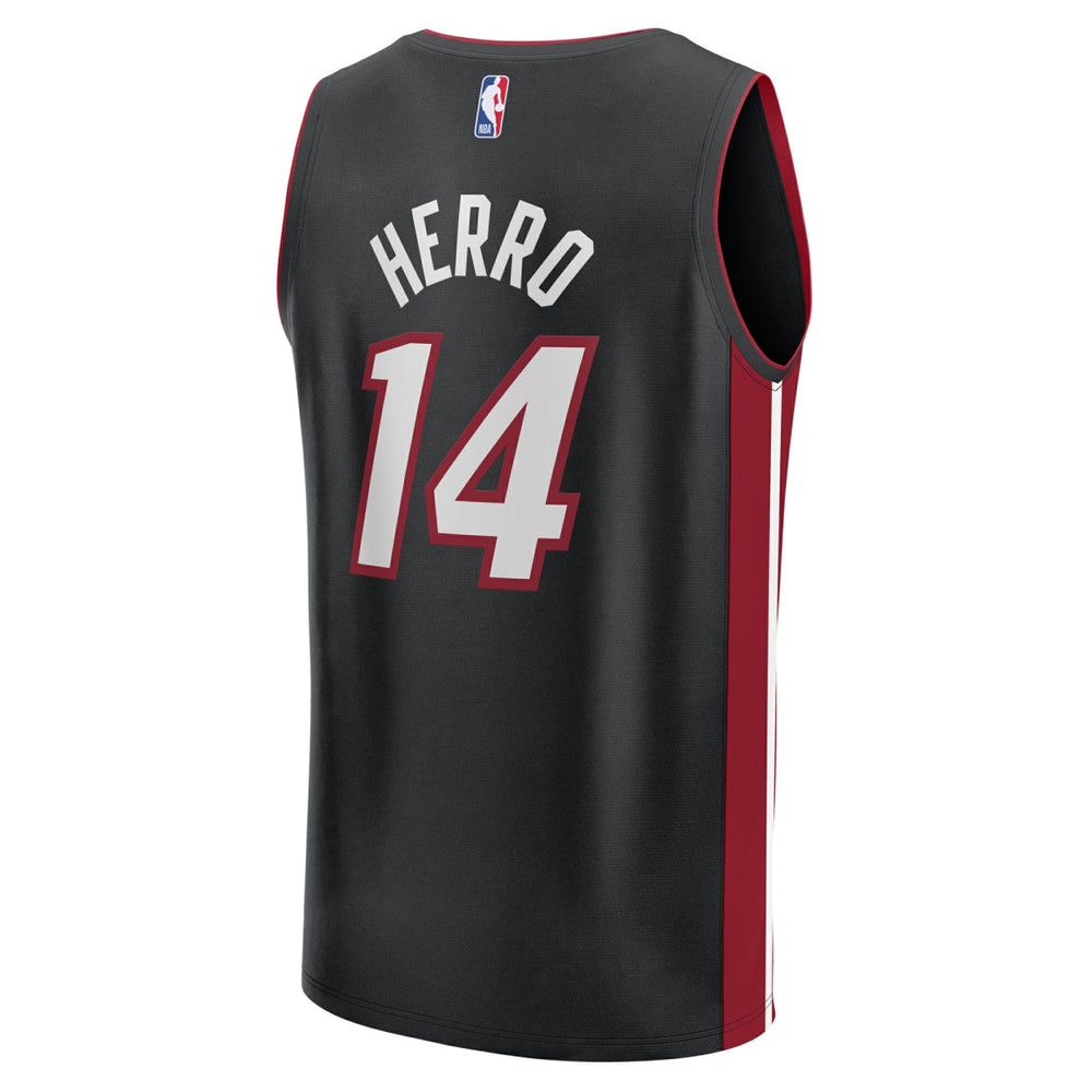 Tyler Herro Miami Heat Fast Break Replica Player Jersey - Black - Icon Edition