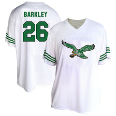 Saquon Barkley Philadelphia Eagles Women's Plus Size Fashion Jersey - White online
