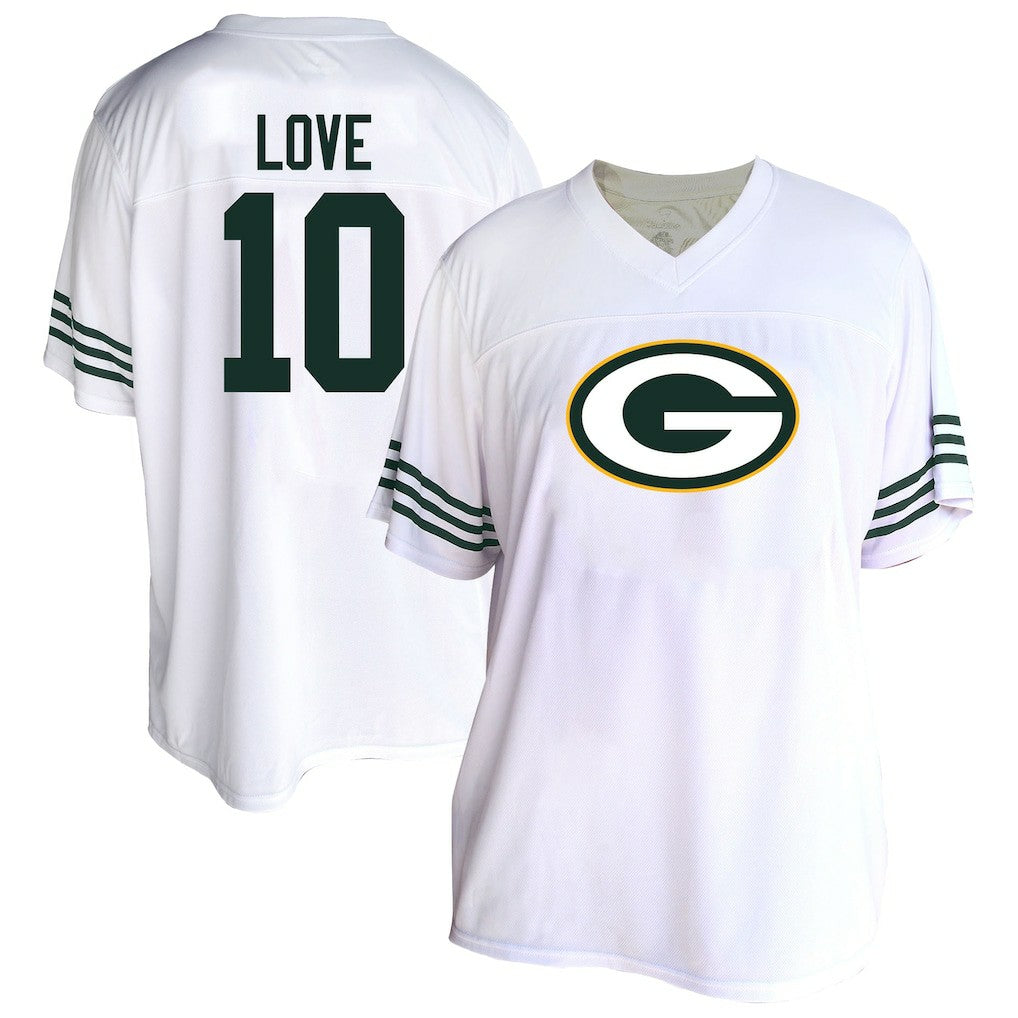 Jordan Love Green Bay Packers Women's Plus Size Fashion Jersey - White online