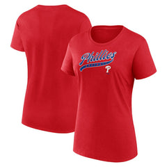 Philadelphia Phillies Women's Start To Finish T-Shirt Red