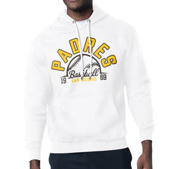 San Diego Padres Starter Half Ball Team Graphic Pullover Hoodie White