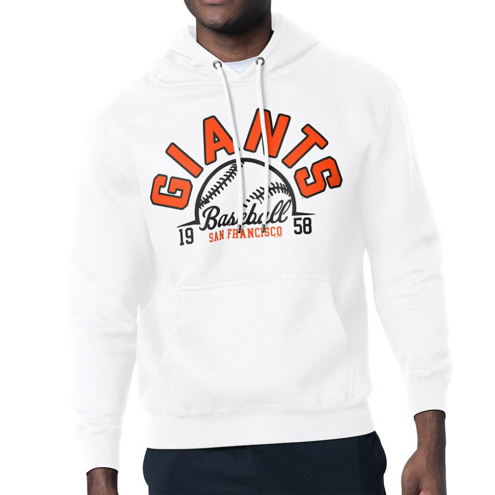 San Francisco Giants Starter Half Ball Team Graphic Pullover Hoodie White