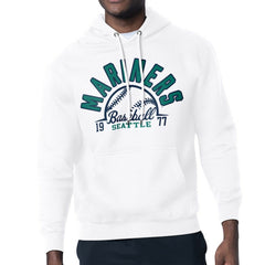 Seattle Mariners Starter Half Ball Team Graphic Pullover Hoodie White