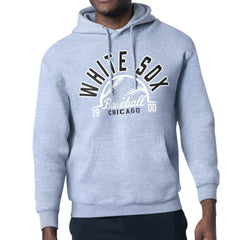 Chicago White Sox Starter Half Ball Team Graphic Pullover Hoodie Heather Gray