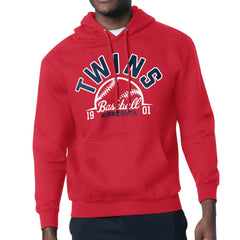 Minnesota Twins Starter Half Ball Team Graphic Pullover Hoodie Red
