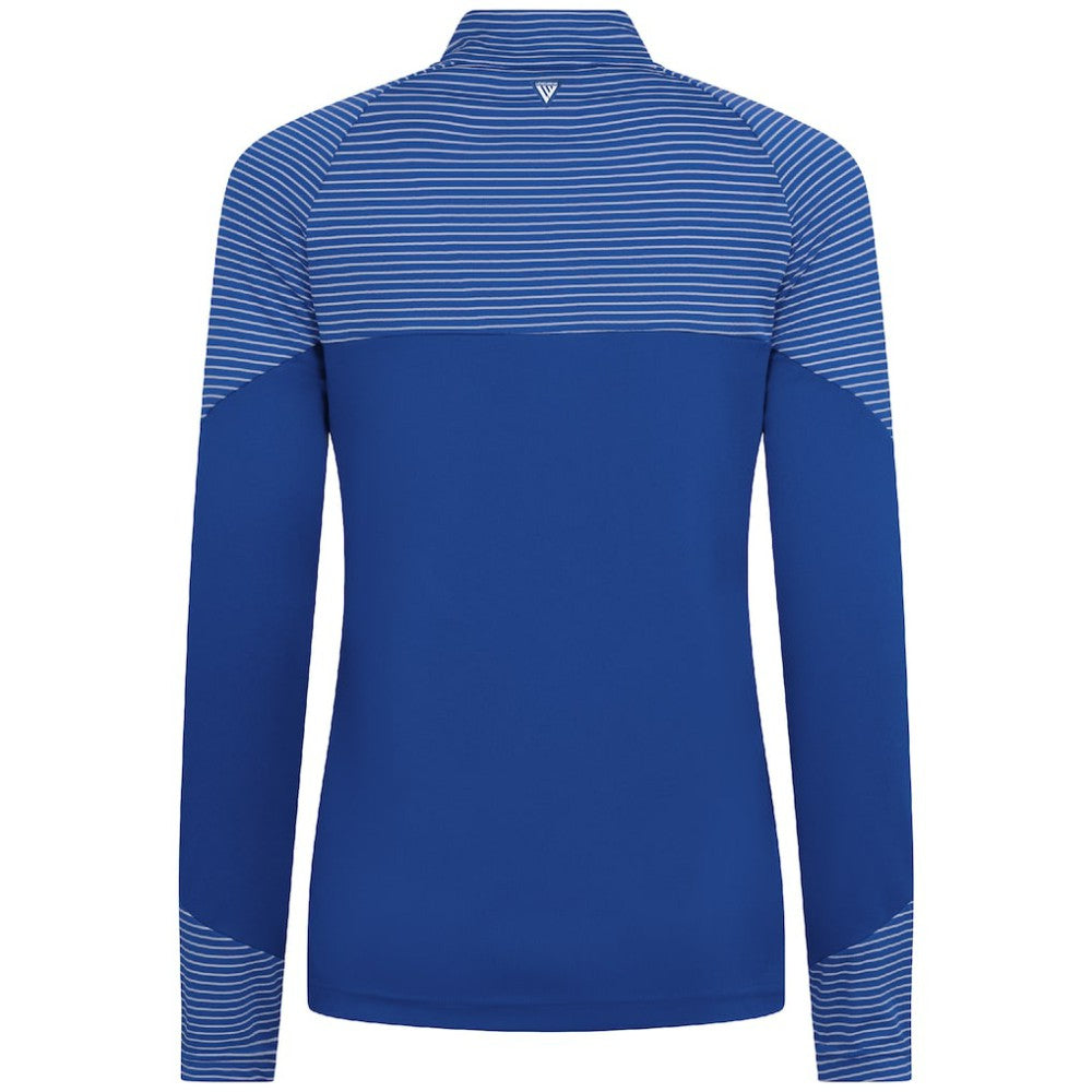 Chicago Cubs Levelwear Women's Classic Stripes Insignia 2.0 Raglan Quarter-Zip Top Royal