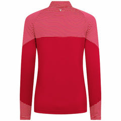 St. Louis Cardinals Levelwear Women's Classic Stripes Insignia 2.0 Raglan Quarter-Zip Top Red