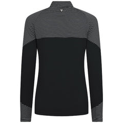 Chicago White Sox Levelwear Women's Classic Stripes Insignia 2.0 Raglan Quarter-Zip Top Black