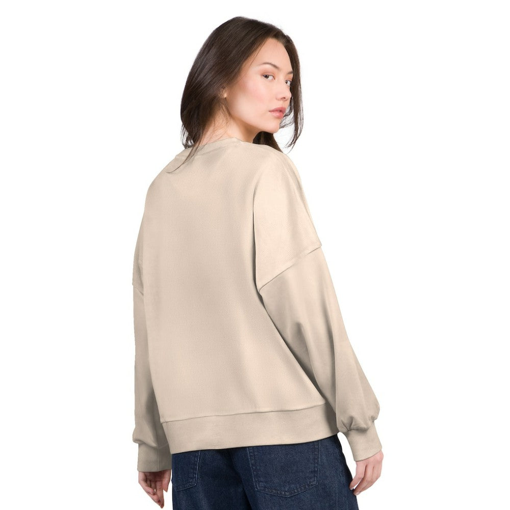 Houston Astros G-III 4Her by Carl Banks Women's Oversized Vet II Sweatshirt Sand