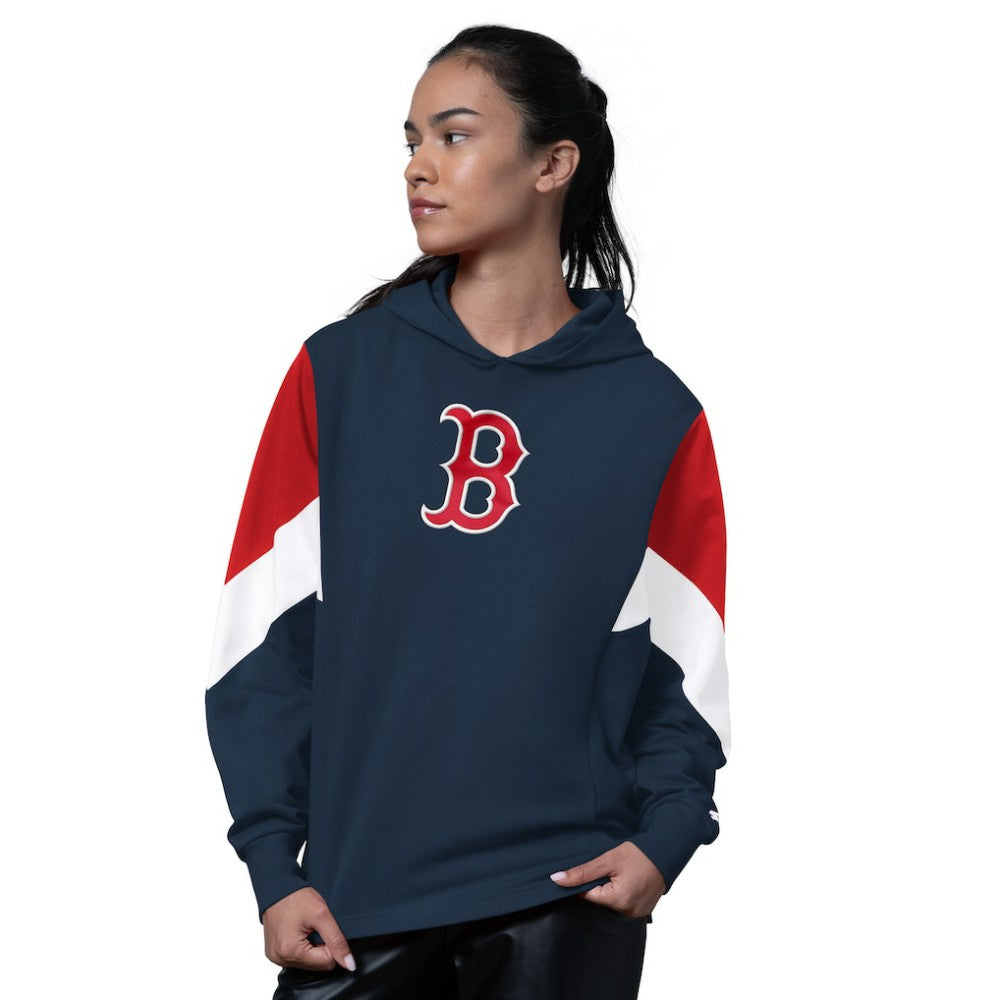 Boston Red Sox Starter Women's Scrimmage Pullover Hoodie Navy