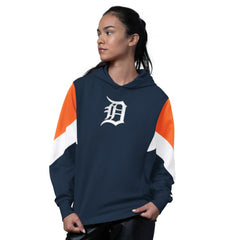 Detroit Tigers Starter Women's Scrimmage Pullover Hoodie Navy