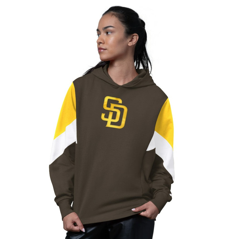 San Diego Padres Starter Women's Scrimmage Pullover Hoodie Brown