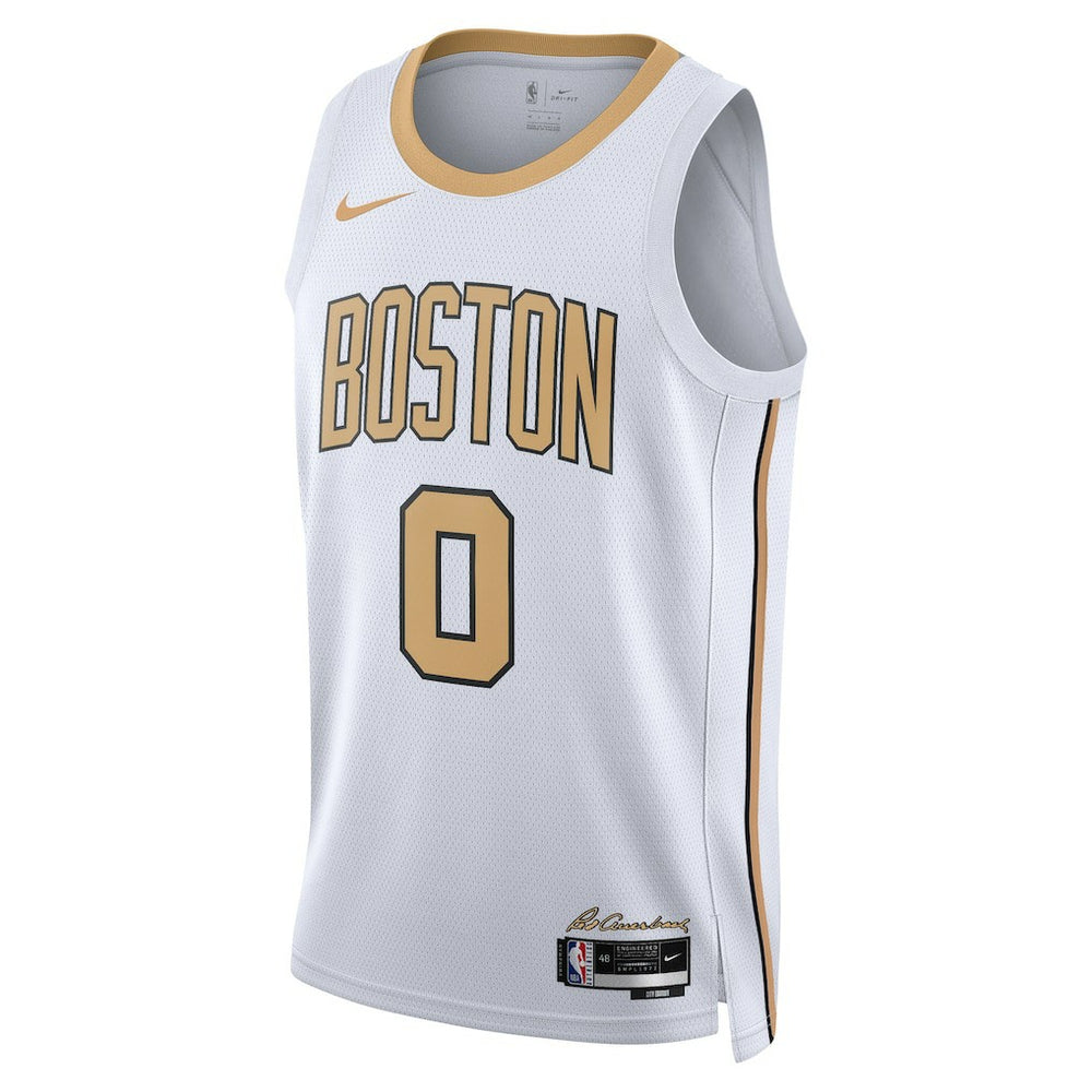 Jayson Tatum Boston Celtics Unisex 2025/26 Swingman Jersey - White - City Edition