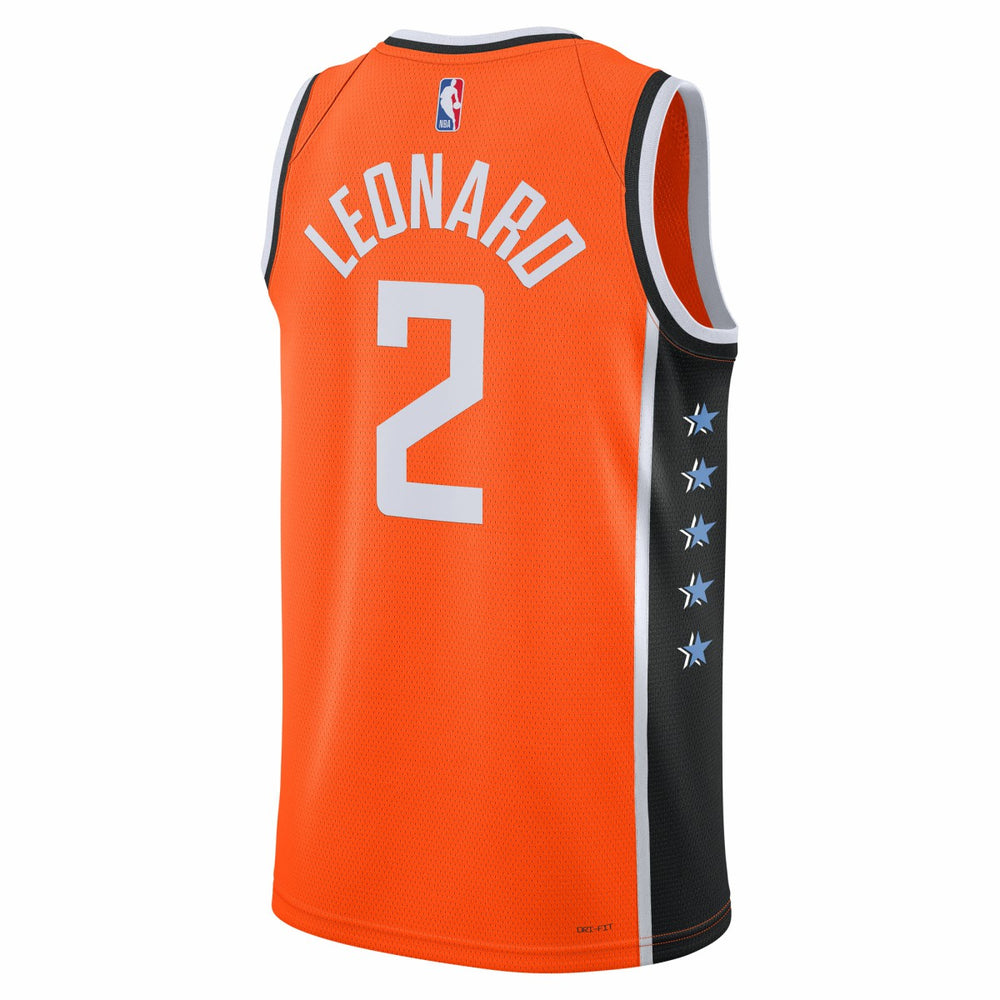 Kawhi Leonard LA Clippers Unisex 2025/26 Swingman Jersey - Orange - City Edition