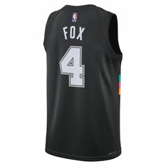 De'Aaron Fox San Antonio Spurs Unisex 2025/26 Swingman Jersey - Black - City Edition