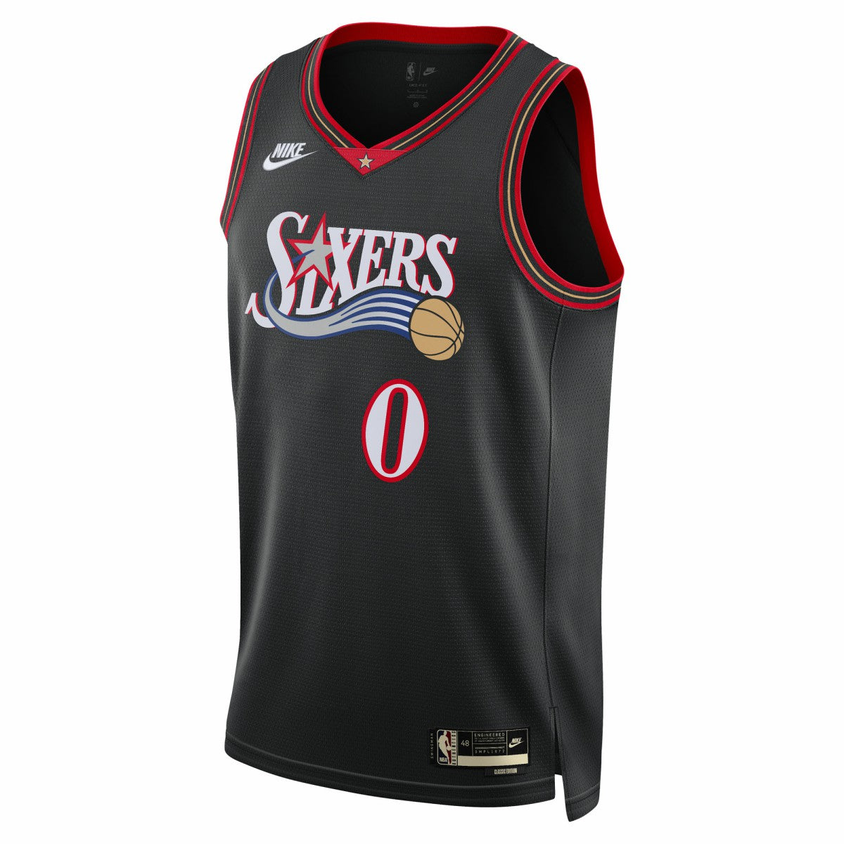 Tyrese Maxey Philadelphia 76ers Unisex Swingman Jersey - Classic Edition - Black