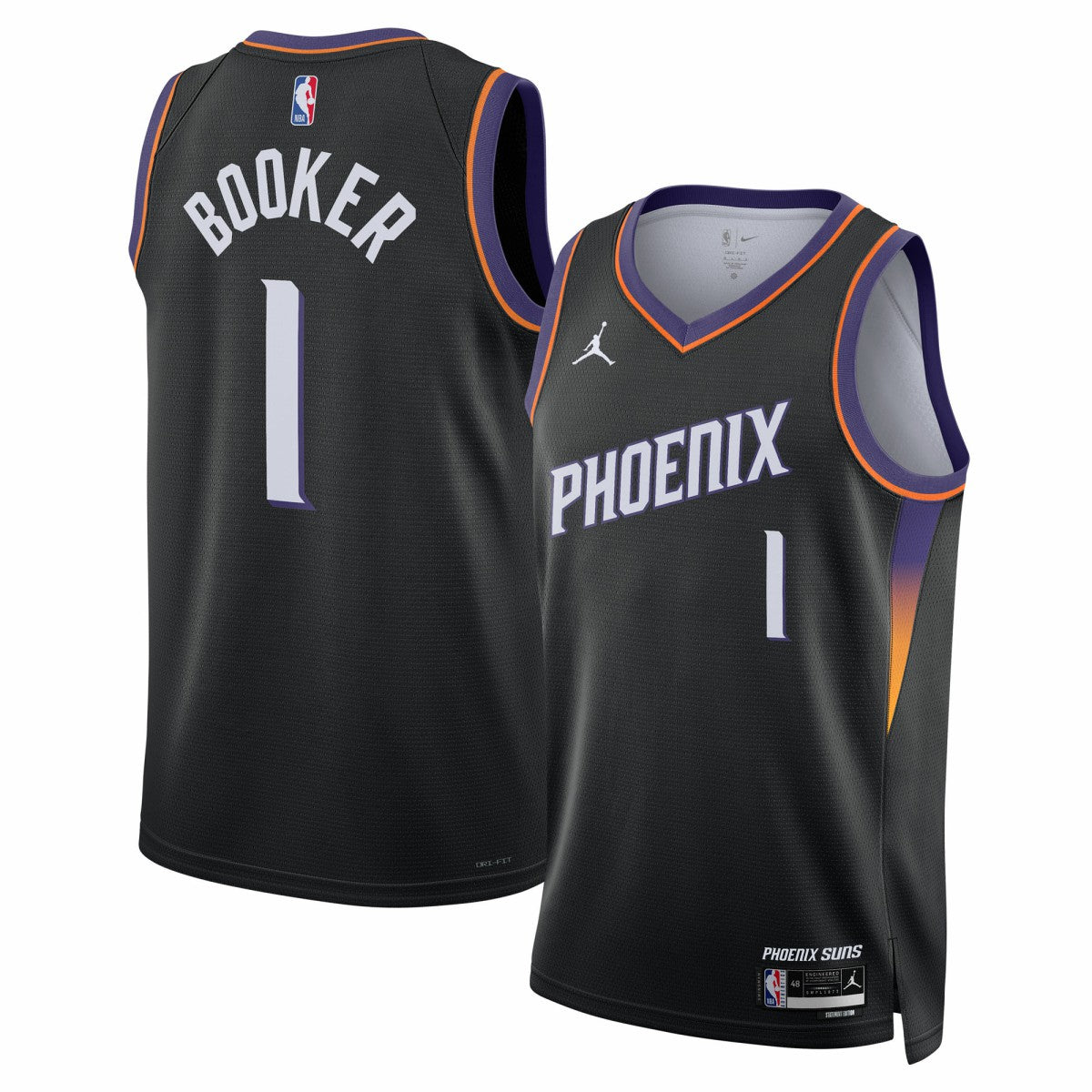 Devin Booker Phoenix Suns Jordan Brand Unisex Swingman Jersey - Statement Edition - Black on sale