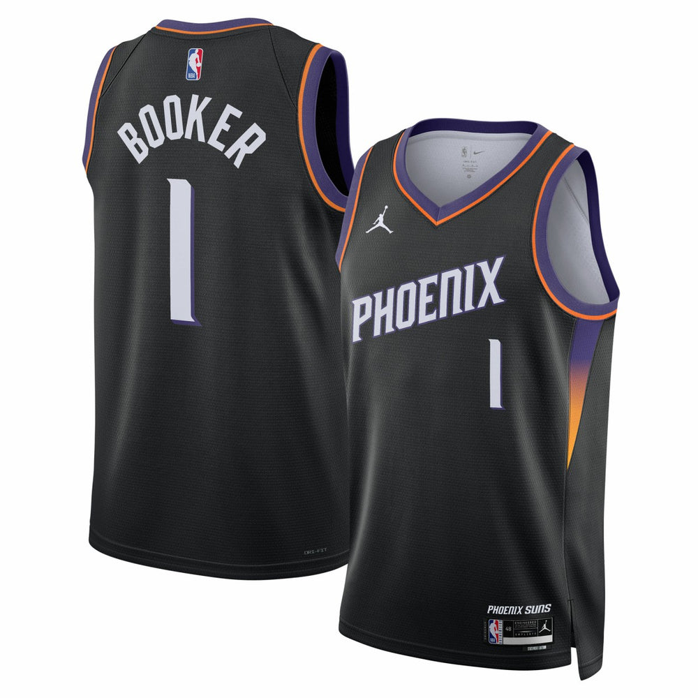 Devin Booker Phoenix Suns Jordan Brand Unisex Swingman Jersey - Statement Edition - Black on sale