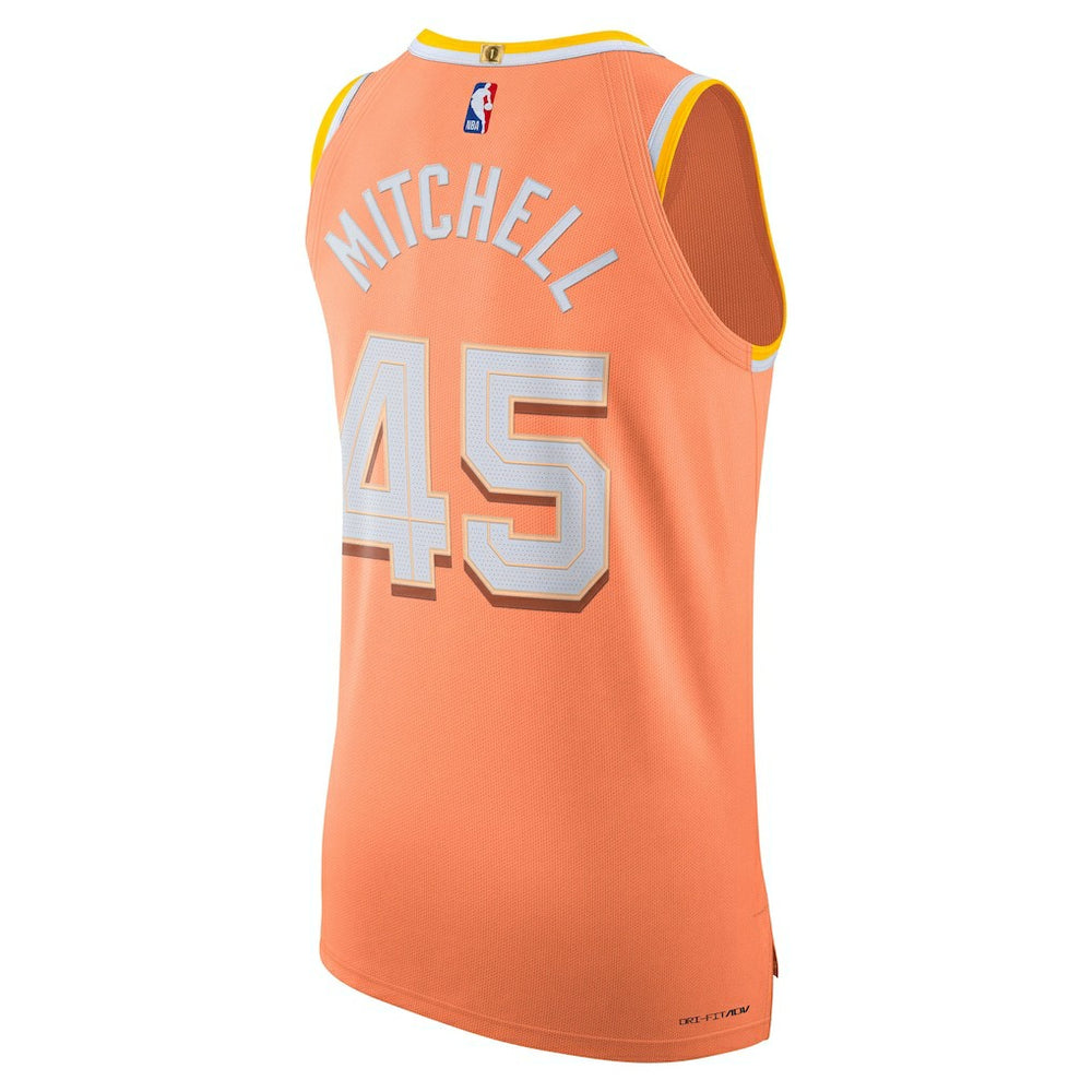 Donovan Mitchell Cleveland Cavaliers Unisex 2025/26 Authentic Jersey sale - City Editi- Orange