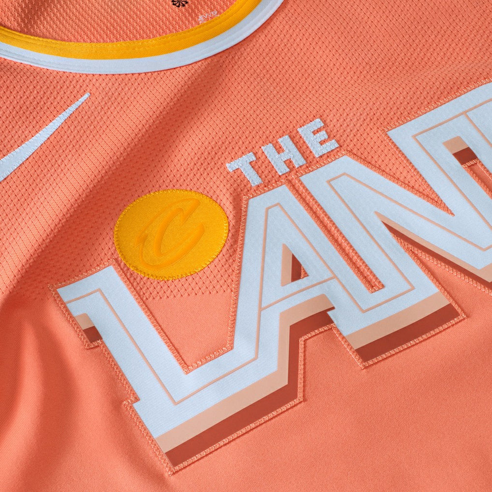 Donovan Mitchell Cleveland Cavaliers Unisex 2025/26 Authentic Jersey sale - City Editi- Orange