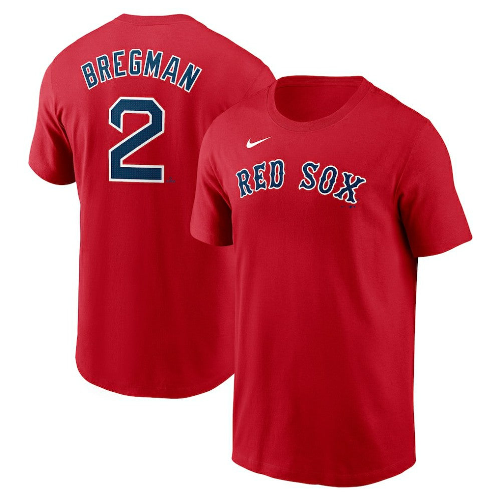 Alex Bregman Boston Red Sox Fuse Name & Number T-Shirt Red | Nike