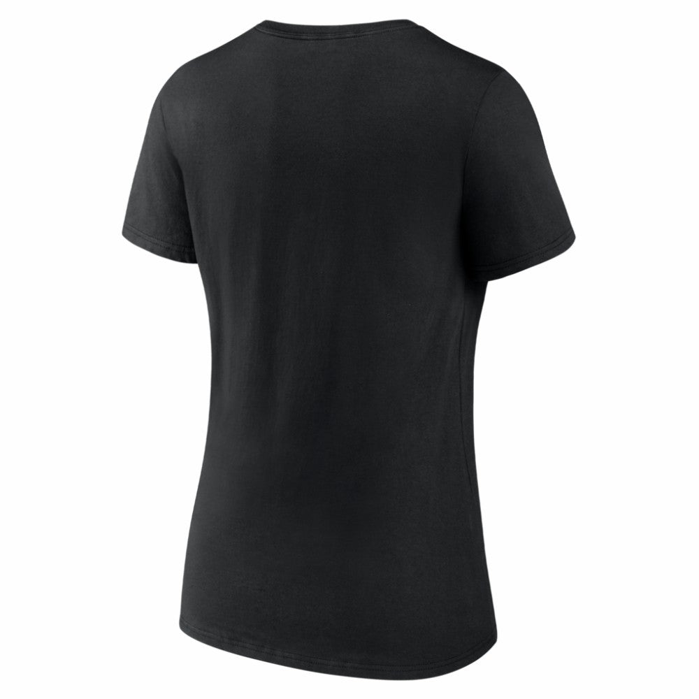 Chicago White Sox Women's Logo V-Neck T-Shirt Black