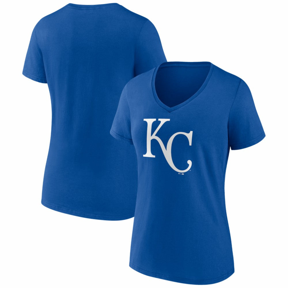 Kansas City Royals Women's Logo V-Neck T-Shirt Royal