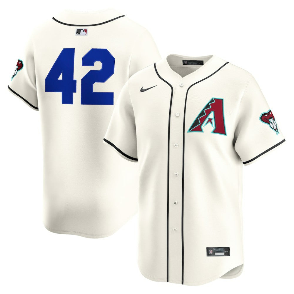Arizona Diamondbacks Home 2025 Jackie Robinson Day Limited Jersey?- Cream