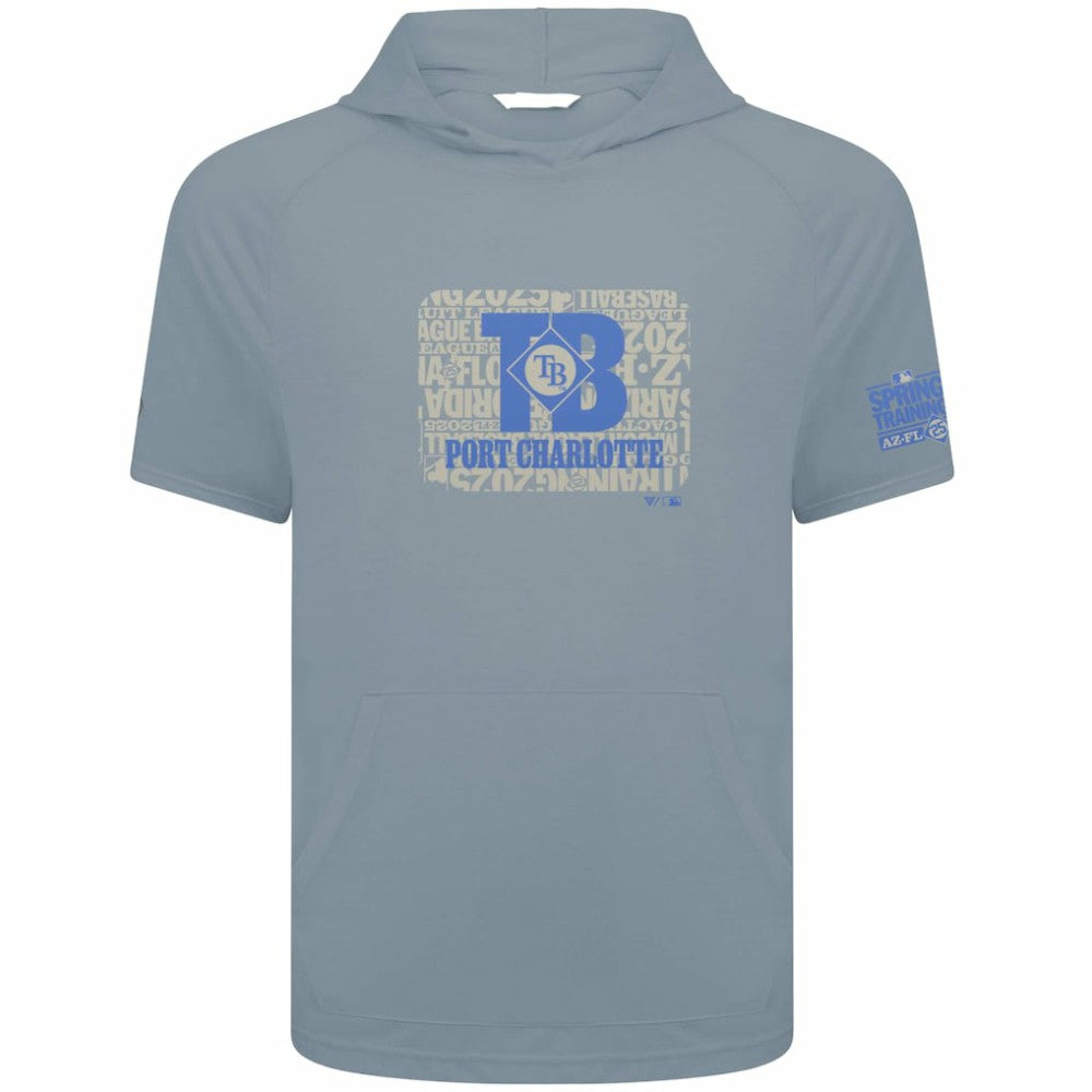 Tampa Bay Rays Levelwear 2025 Spring Training Phase Hoodie T-Shirt Gray