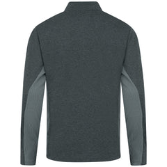 Cincinnati Reds Levelwear Waffle Insignia 2.0 Quarter-Zip Pullover Heather Black