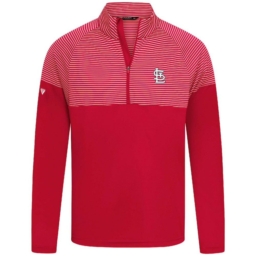 St. Louis Cardinals Levelwear Classic Stripes Insignia 2.0 Pullover Red