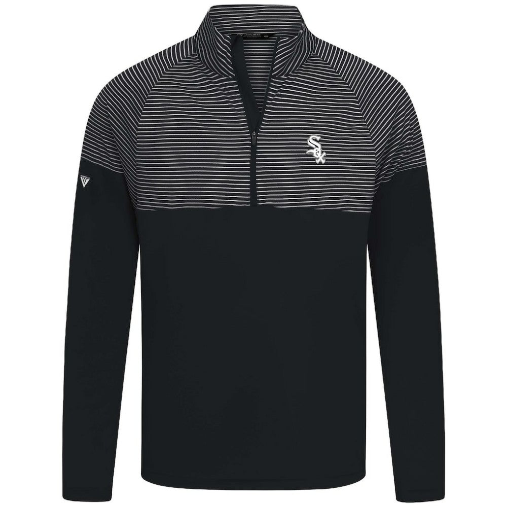 Chicago White Sox Levelwear Classic Stripes Insignia 2.0 Pullover Black