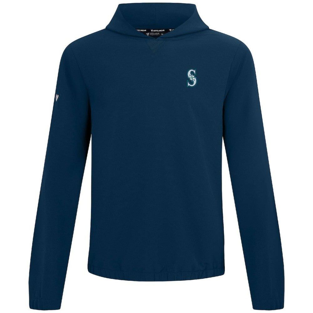 Seattle Mariners Levelwear Action Insignia 2.0 Pullover Hoodie Navy