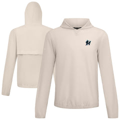 Miami Marlins Levelwear Action Insignia 2.0 Pullover Hoodie Khaki