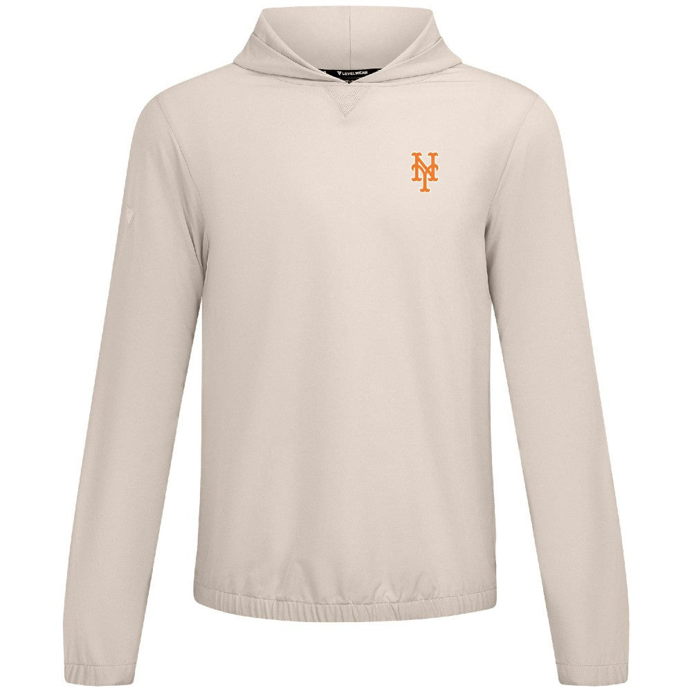 New York Mets Levelwear Action Insignia 2.0 Pullover Hoodie Khaki