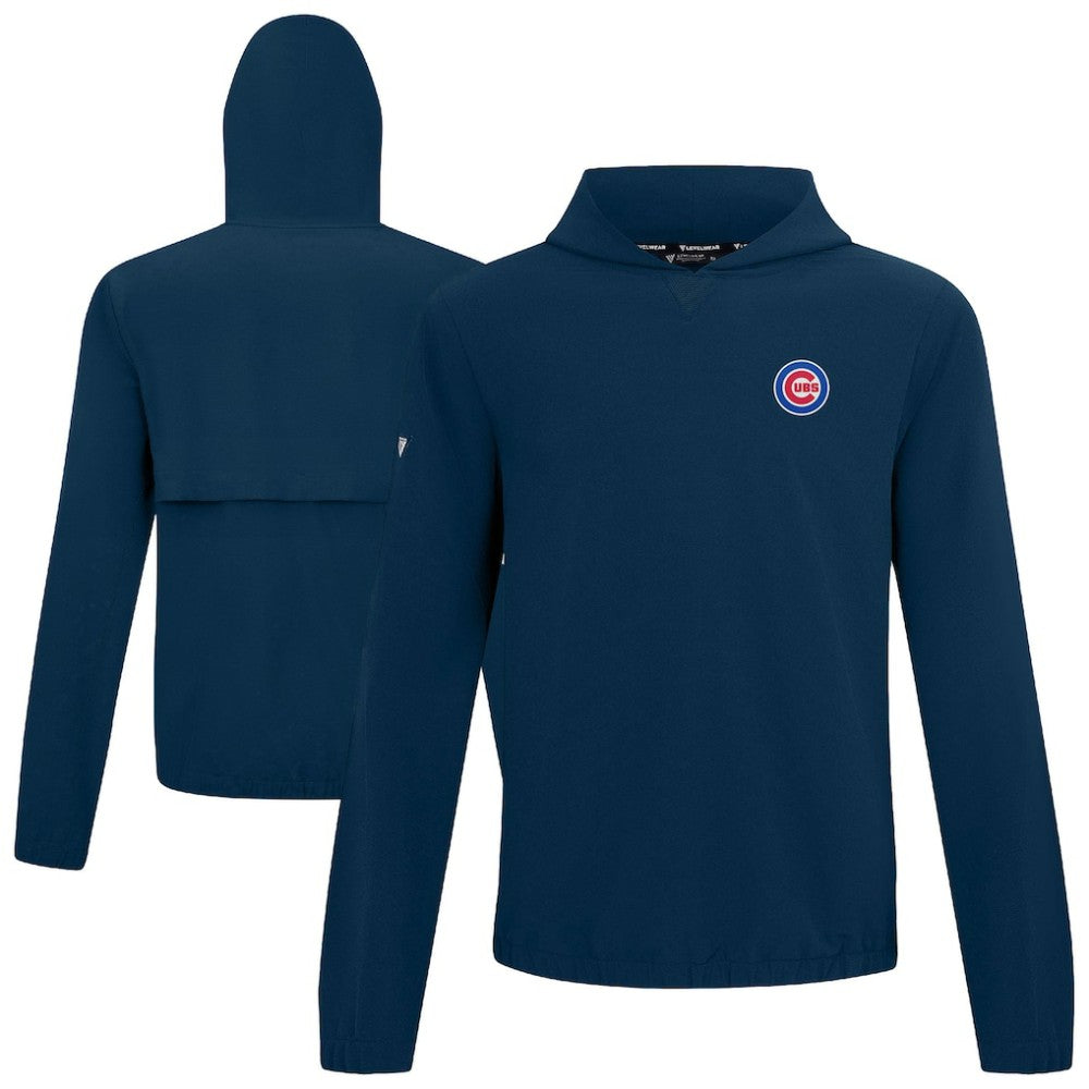 Chicago Cubs Levelwear Action Insignia 2.0 Pullover Hoodie Navy