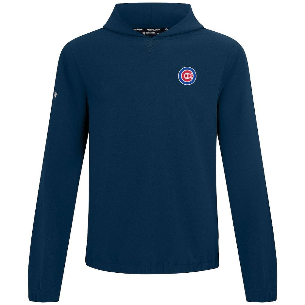 Chicago Cubs Levelwear Action Insignia 2.0 Pullover Hoodie Navy