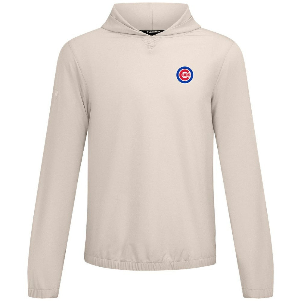 Chicago Cubs Levelwear Action Insignia 2.0 Pullover Hoodie Khaki