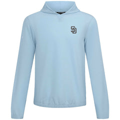San Diego Padres Levelwear Action Insignia 2.0 Pullover Hoodie Light Blue