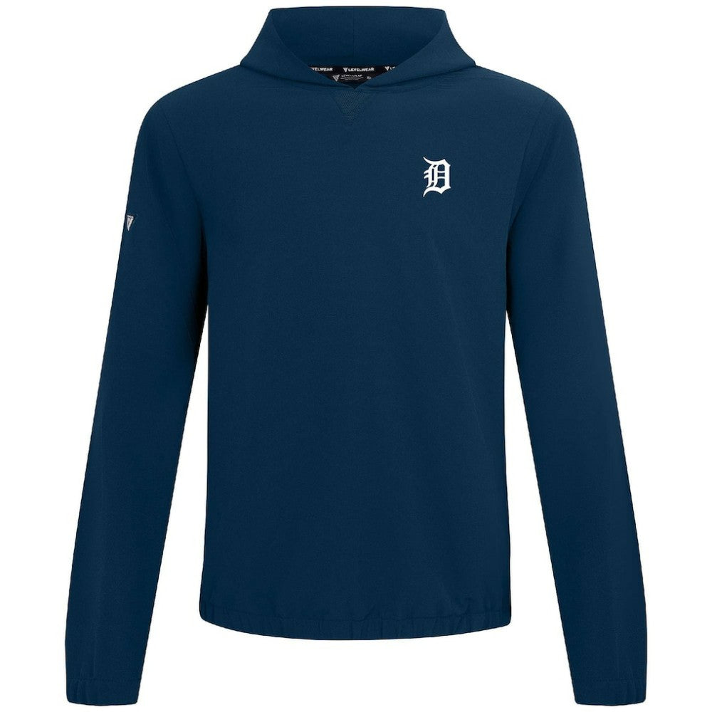 Detroit Tigers Levelwear Action Insignia 2.0 Pullover Hoodie Navy