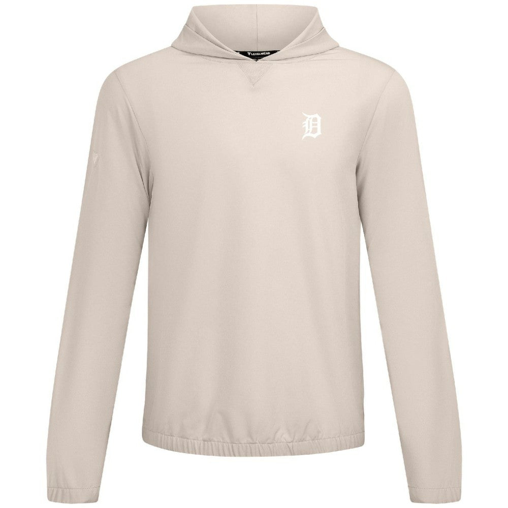 Detroit Tigers Levelwear Action Insignia 2.0 Pullover Hoodie Khaki