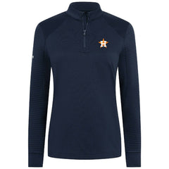 Houston Astros Levelwear Women's Power Insignia 2.0 Quarter-Zip Pullover Top Navy
