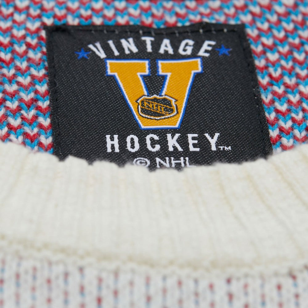 New York Rangers Mitchell & Ness Centennial Retro Logo Sweater Cream