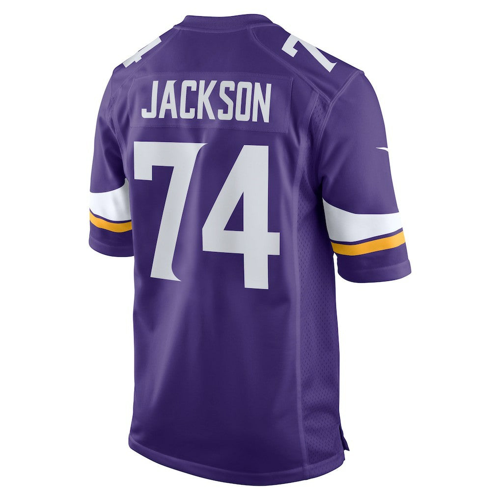 Donovan Jackson Minnesota Vikings 2025 NFL Draft First Round Pick Game Jersey - Purple