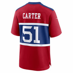 Abdul Carter New York Giants First Round Pick Alternate Game Jersey - Red