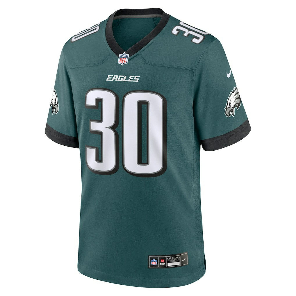 Jihaad Campbell Philadelphia Eagles 2025 NFL Draft First Round Pick Game Jersey - Green